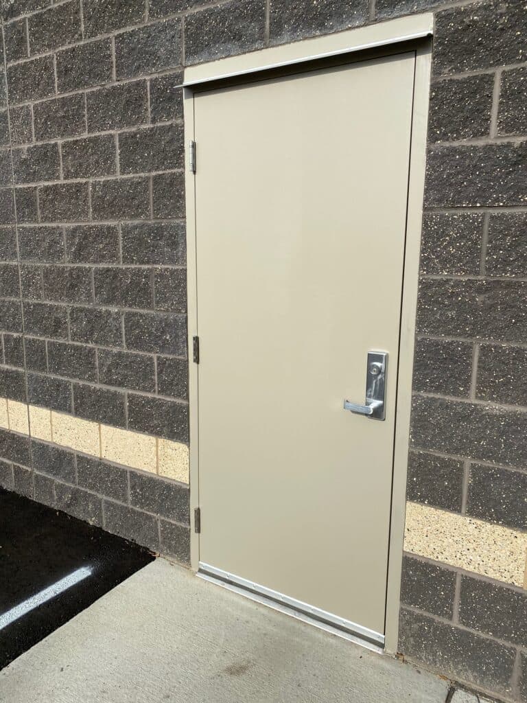 Fire exit door installation