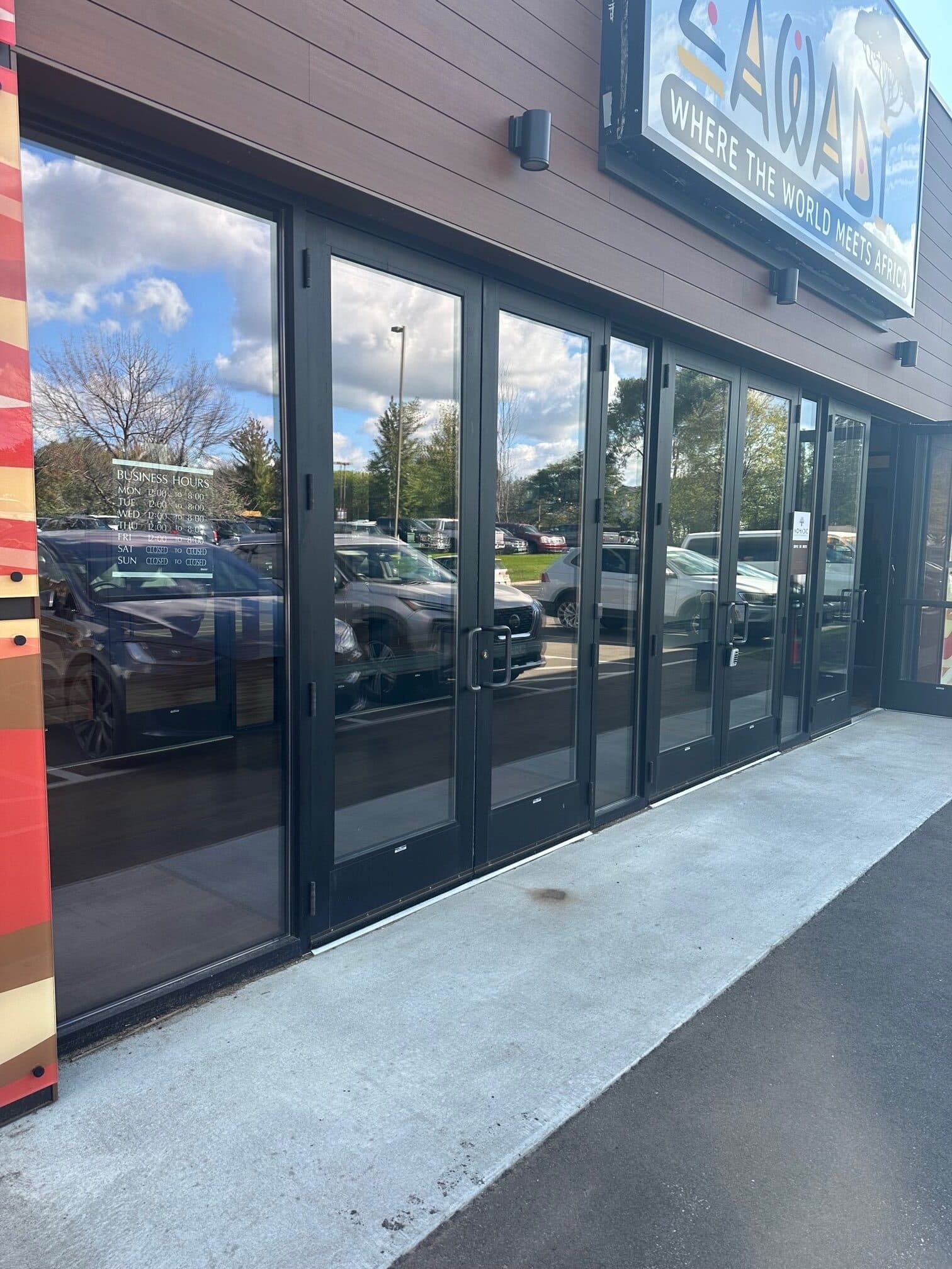 Commercial storefront doors